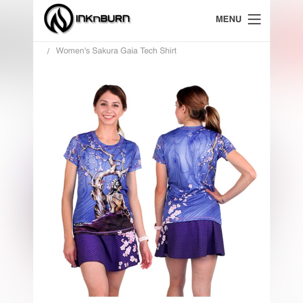 INKnBURN Sakura Gaia Tech Shirt (retired/vault)